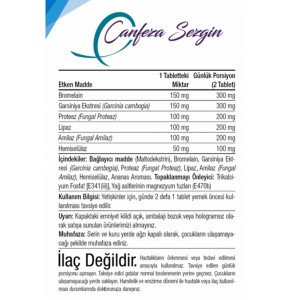 BROMELAİN PLUS SİNDİRİM ENZİMLERİ GARSİNİYA EKSTRESİ