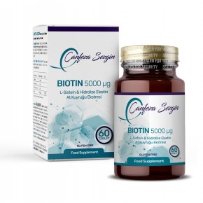 BIOTIN 5000 µg L-SİSTEIN & HİDROLİZE ELASTİN & AT KUYRUĞU EKSTRESİ