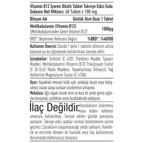 VİTAMİN B12 METİLKOBALAMİN