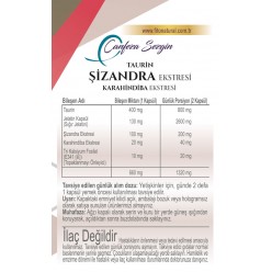 60 KAPSÜL ŞİZANDRA EKSTRESİ  TAURİN - KARAHİNDİBA EKSTRESİ