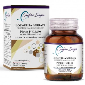 BOSWELLİA SERRATA EKSTRESİ (%65 BOSWELLİC ASİT) PİPER NİGRUM EKSTRESİ (%95 PİPERİN) AKGÜNLÜK & KARABİBER EKSTRESİ