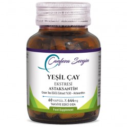 60 KAPSÜL EGCG YEŞİL ÇAY EKSTRESİ & ASTAKSANTİN (EGCG GREEN TEA EKSTRACT %50)